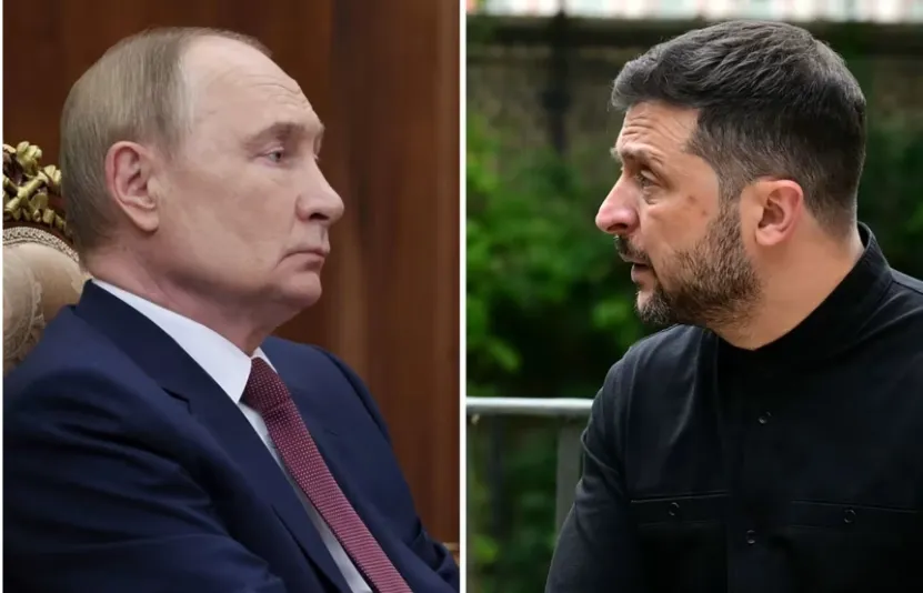 ảnh &ocirc;ng putin v&agrave; zelensky, trump muốn tạo 1 cuộc họp 3 b&ecirc;n